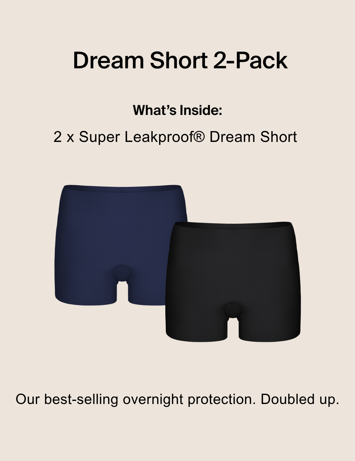 Super Leakproof® Dream Short 2-Pack