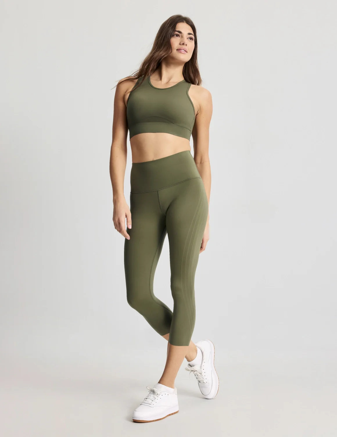 Sofia has 36.5” hips and wears a size S | Olive
