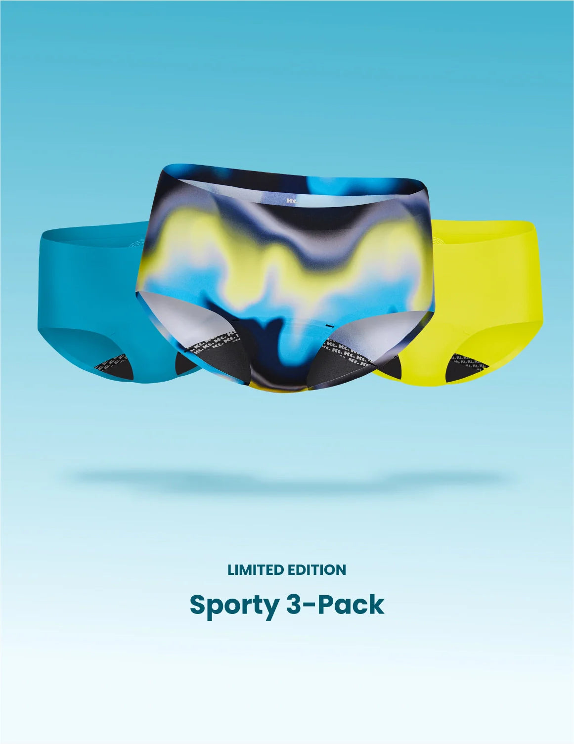 Teen Leakproof UltraThin No-Show Boyshort 3-Pack - Kit | Energize/Marina/Highlight