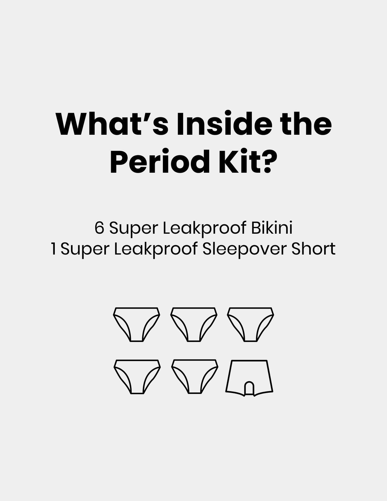Teen Heavy Period Kit - Bikini