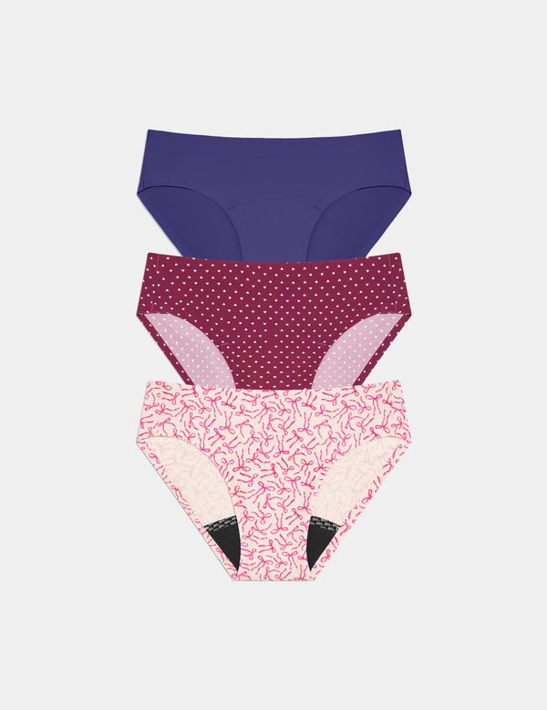 | Candy Heart/Pink Bows/Deep Blue