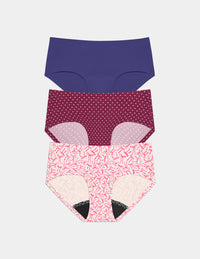 | Candy Heart/Pink Bows/Deep Blue