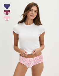 | Candy Heart/Pink Bows/Deep Blue
