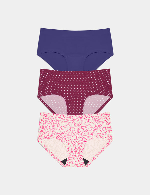 | Candy Heart/Pink Bows/Deep Blue