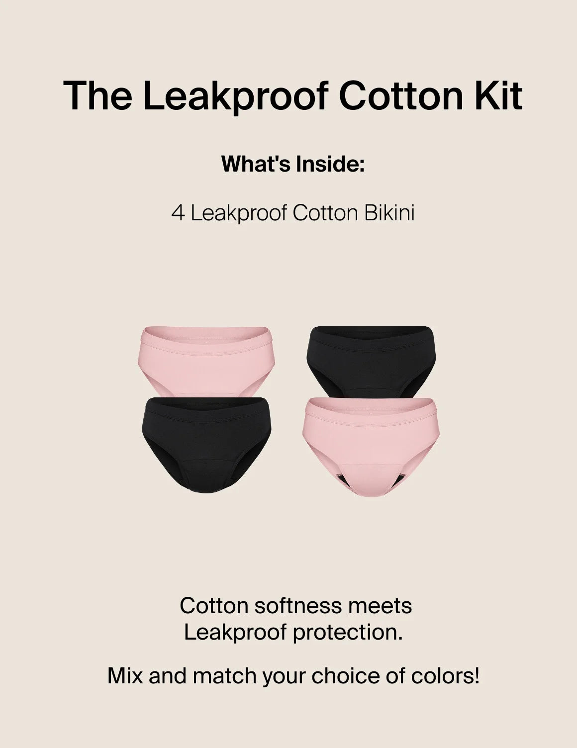 The Leakproof Cotton Kit - Bikini