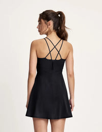 Maya is a 32A, 5’10”, and wearing KNIX XS | Black