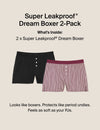 Super Leakproof® Dream Boxer 2-Pack