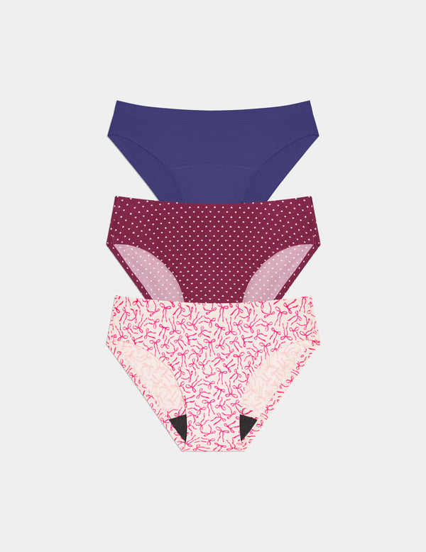 | Candy Heart/Pink Bows/Deep Blue