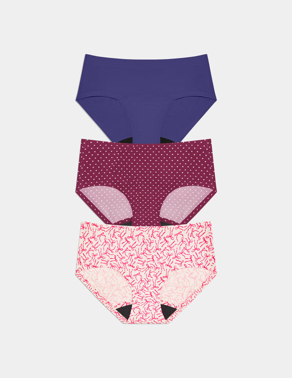 | Candy Heart/Pink Bows/Deep Blue