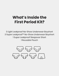 Teen First Period Kit - Boyshort
