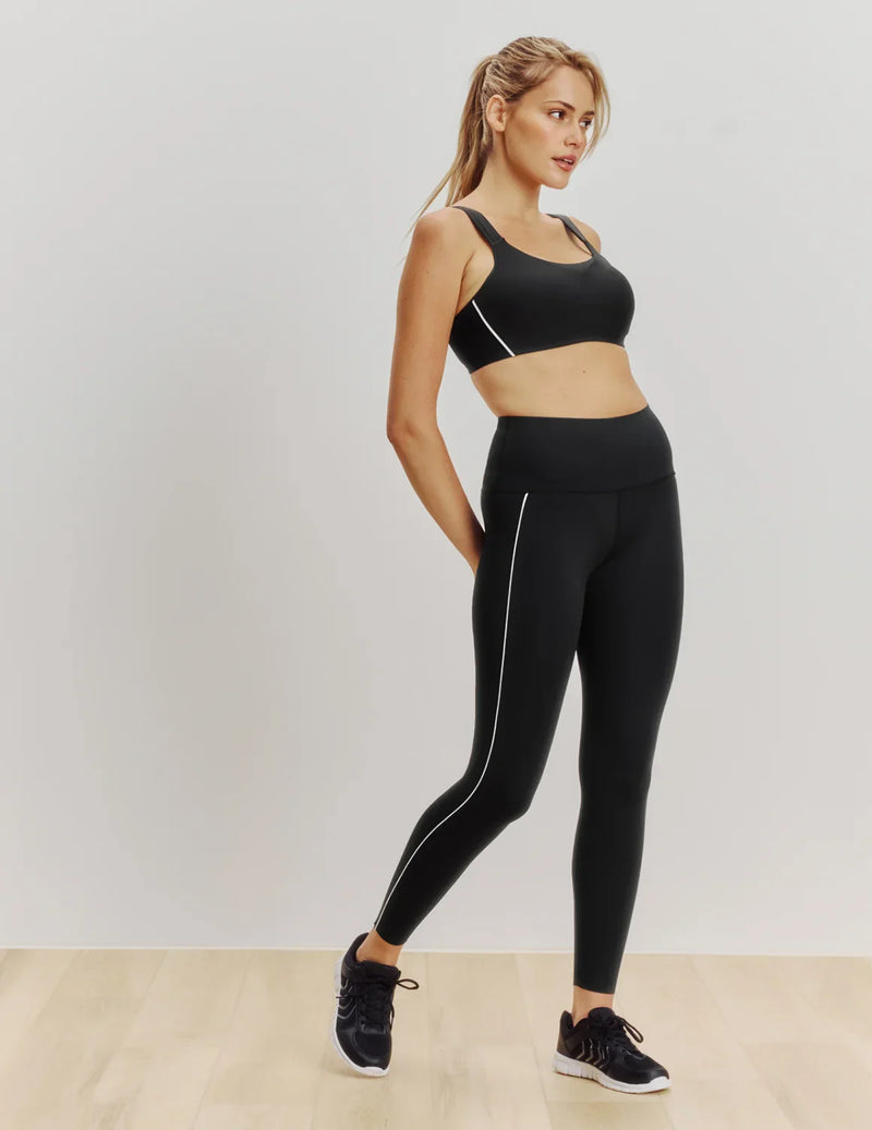 HiTouch™️ High Rise Legging w/ Piping Women's Exercise Leggings