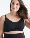 Ashleigh is a 34B and wears a Knix size M  | Black