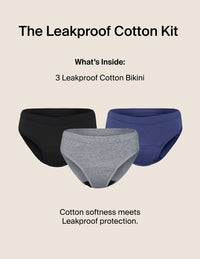Leakproof Cotton Bikini 3-Pack