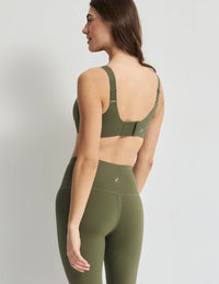 Sofia is 32D and wears a Knix size S+  | Olive