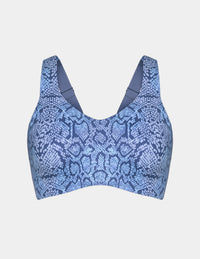 View of Catalyst Sports Bra shown front-facing against a light gray background