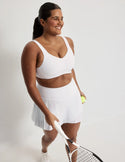 Adiya is a 36C and wearing KNIX L  | White