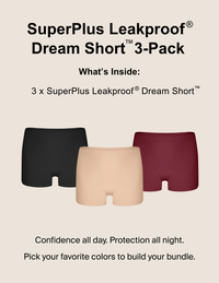 SuperPlus Leakproof® Dream Short™ 3-Pack