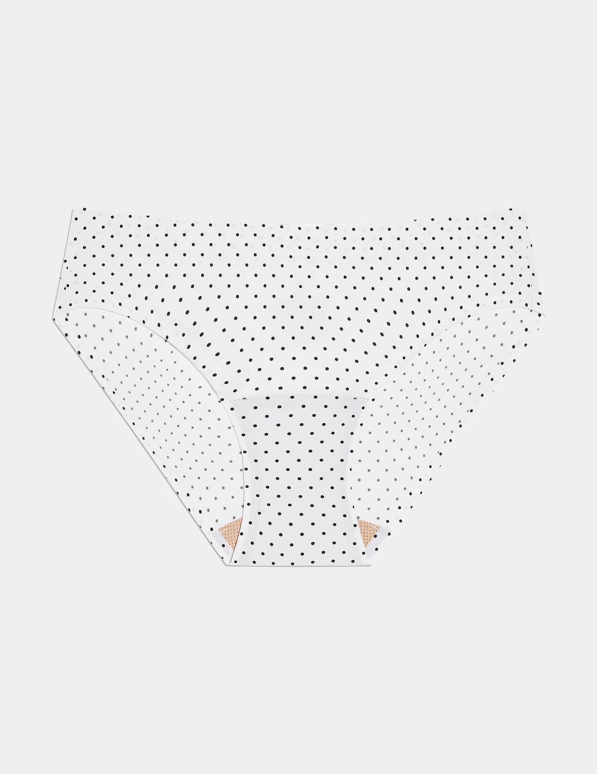 | White with Black Polka Dot