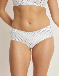 | White with Black Polka Dot