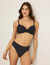 | Black with White Polka Dot