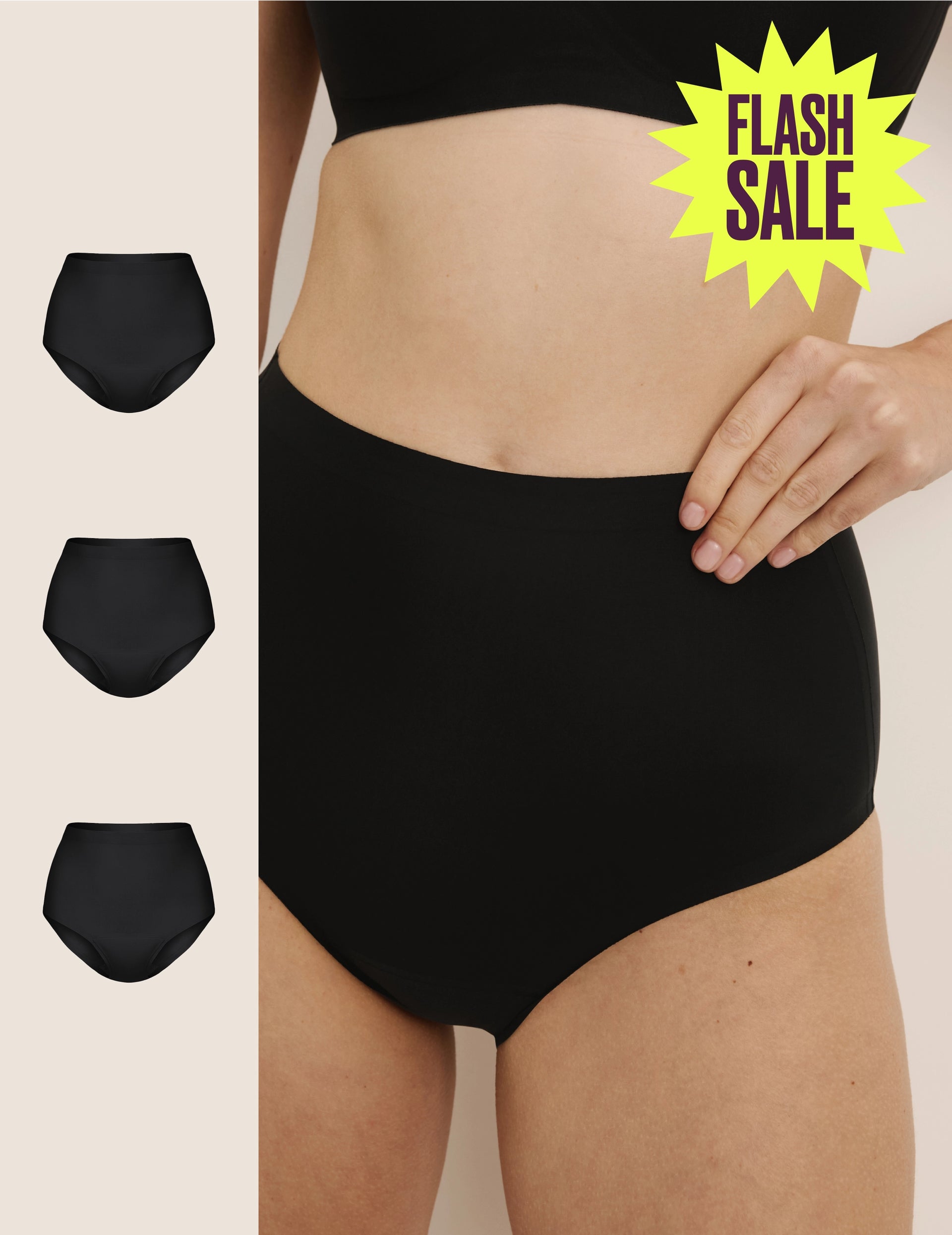 Super Leakproof® No-Show High Rise 3-Pack