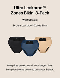 Ultra Leakproof Zones+® Bikini 3-Pack