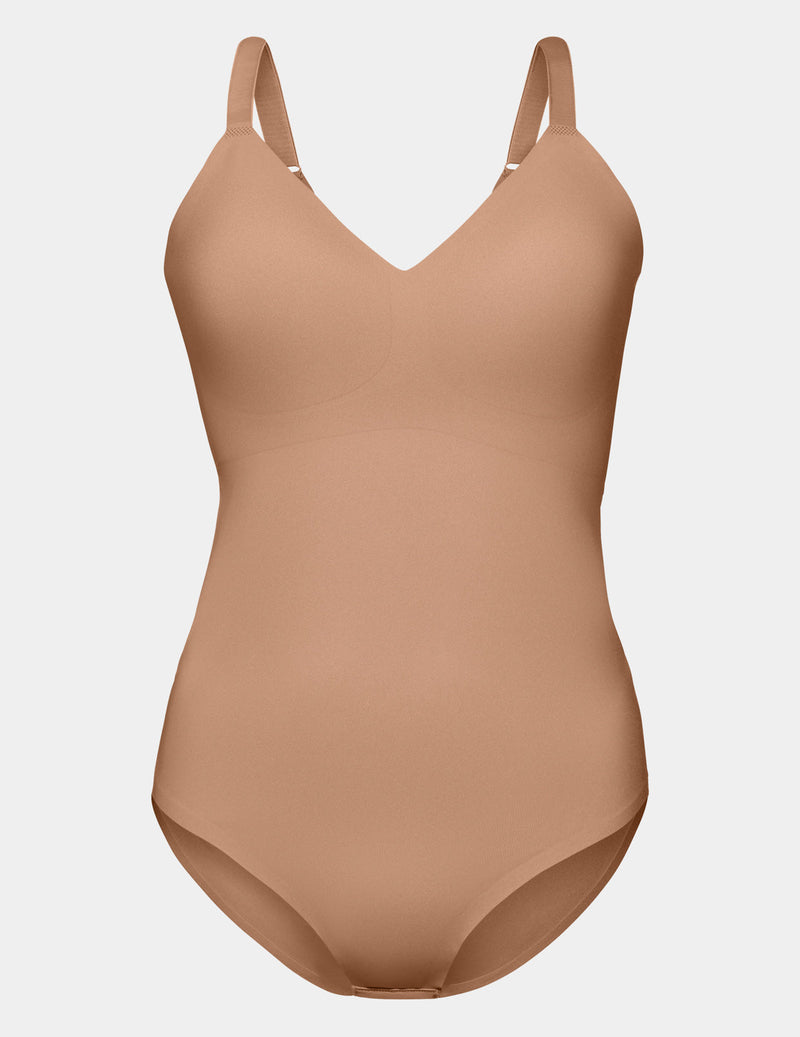 LuxeLift Bodysuit shown front-facing against a light gray background