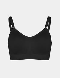 View of Good to Go Seamless Bra shown front-facing against a light gray background