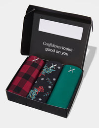 | Buffalo Plaid/Holiday Leaves/Jade