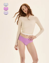 Teen Leakproof UltraThin No-Show Boyshort 3-Pack - Kit  | Blueberry/Holly/Galaxy
