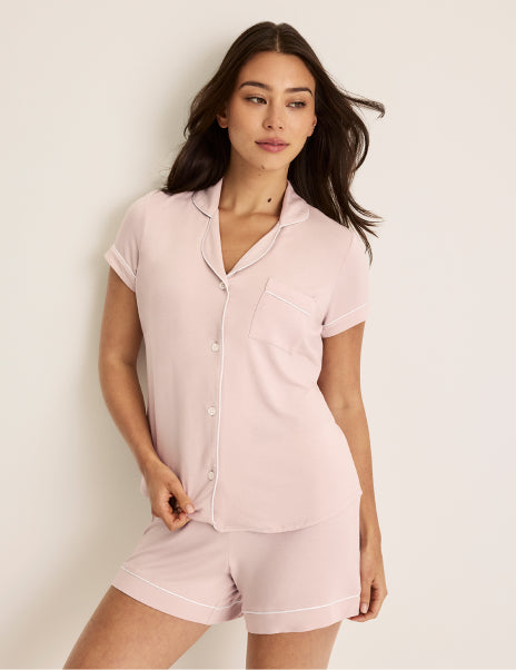 Modal Short Sleeve Sleep Set | Women's Pajama Set – Knix Canada Modal Short Sleeve Sleep Set | Women's Pajama Set – Knix Canada