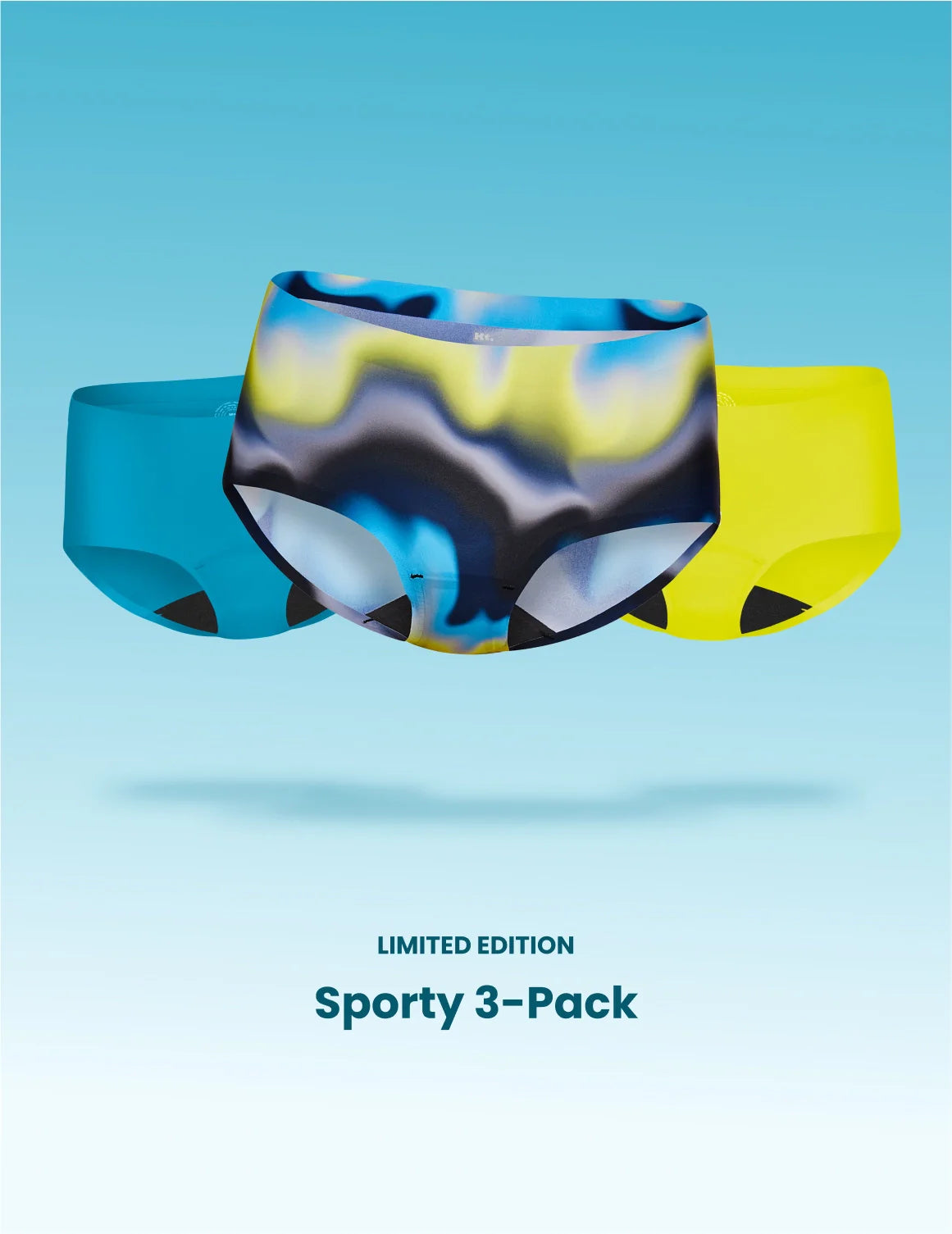 Teen Light Leakproof No-Show Boyshort 3-Pack   | Energize/Marina/Highlight