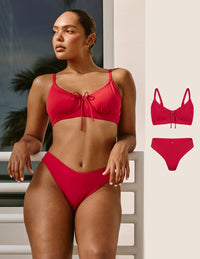 Sculpt Front Tie Swim Set