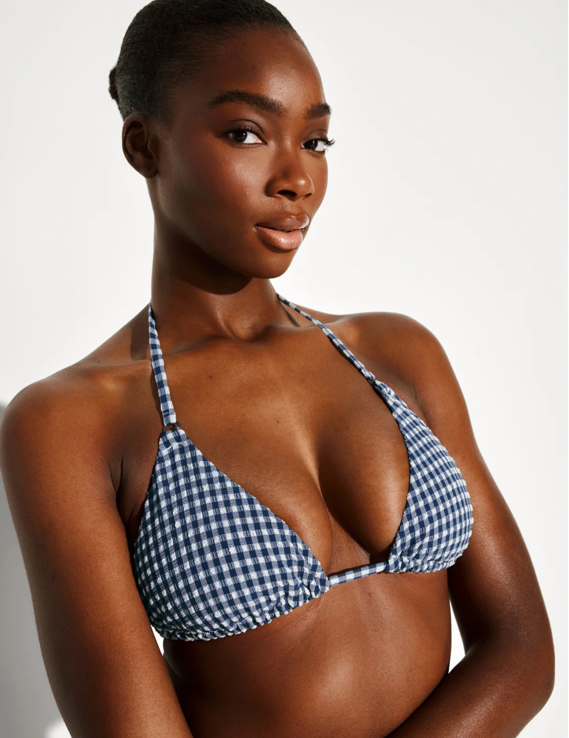 Seersucker String Bikini Set