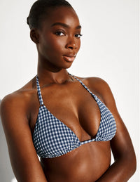 Seersucker String Bikini Set