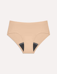 Teen Super Leakproof® No-Show Boyshort shown front-facing against a light gray background