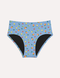Teen Period Swim Full-Coverage Bikini Bottom shown front-facing against a light gray background