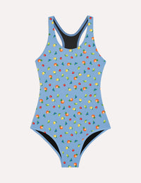 Teen Period Swim Sport One-Piece shown front-facing against a light gray background
