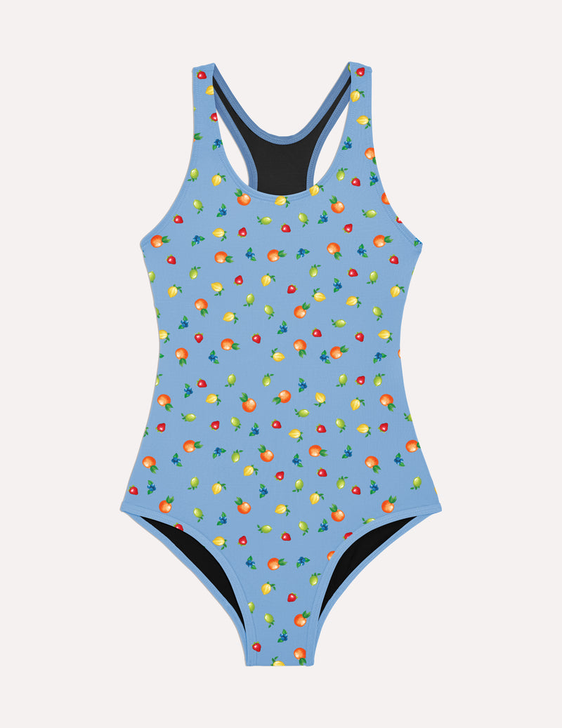 Teen Period Swim Sport One-Piece shown front-facing against a light gray background