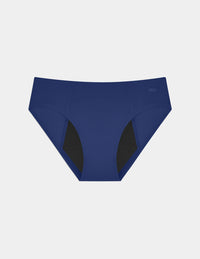 Teen SuperPlus Leakproof® No-Show Bikini shown front-facing against a light gray background