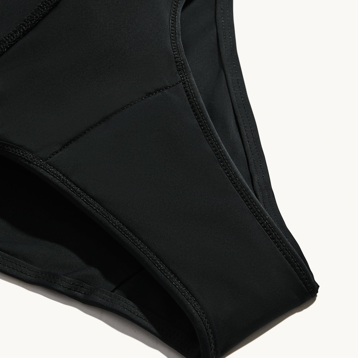 KNIX Kt Teen Period Swimwear Bikini Bottom - High Rise, UPF 50+, Machine Washable, Light Absorbency (Black)