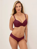 Megan has 36.5” hips and wearing KNIX S | Dark Cherry