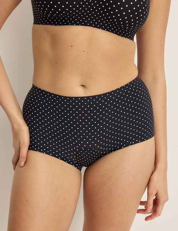 | Black with White Polka Dot