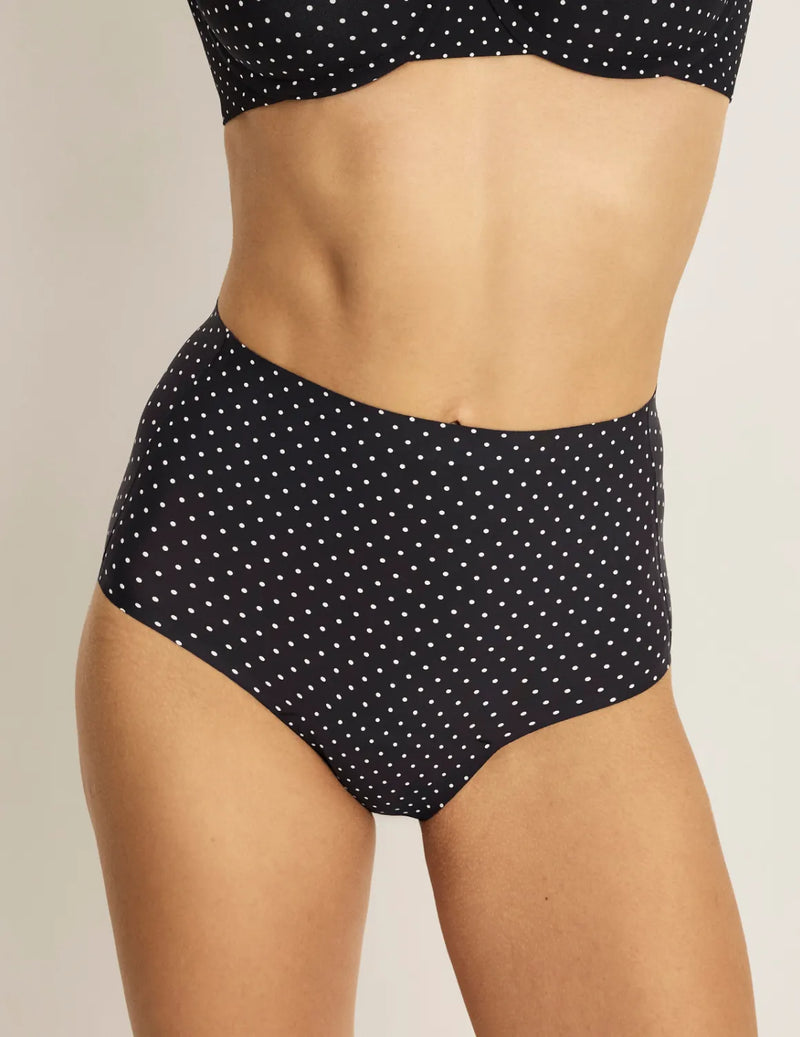 | Black with White Polka Dot