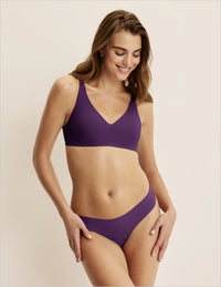Full-body view of model wearing the Light Leakproof UltraThin No-Show Thong highlighting the coverage and smooth fit