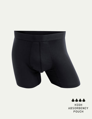 Men's EverDry Cotton Boxer Brief 5" shown front-facing against a light gray background