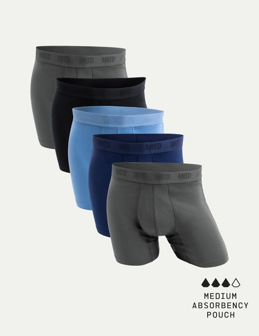 MNTD Men's Buffer Cotton Boxer Brief 5-Pack – Knix Canada