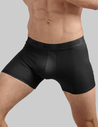 Front view of model wearing the Men's ActivTemp™ Boxer Brief 5" highlighting the coverage and fit