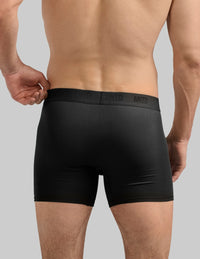 Back view of model wearing the Men's ActivTemp™ Boxer Brief 5" highlighting the coverage and fit