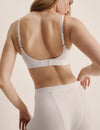 Esther has 38" hips and wears a Knix size M | White